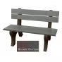 Polly Products Economizer 4 ft. Outdoor Park Bench with Back