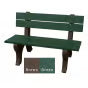 Polly Products Economizer 4 ft. Outdoor Park Bench with Back