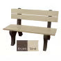 Polly Products Economizer 4 ft. Outdoor Park Bench with Back