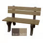 Polly Products Economizer 4 ft. Outdoor Park Bench with Back