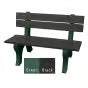 Polly Products Economizer 4 ft. Outdoor Park Bench with Back