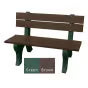 Polly Products Economizer 4 ft. Outdoor Park Bench with Back