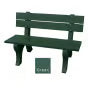 Polly Products Economizer 4 ft. Outdoor Park Bench with Back