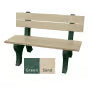 Polly Products Economizer 4 ft. Outdoor Park Bench with Back