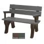 Polly Products Economizer 4 ft. Outdoor Park Bench with Back & Arms