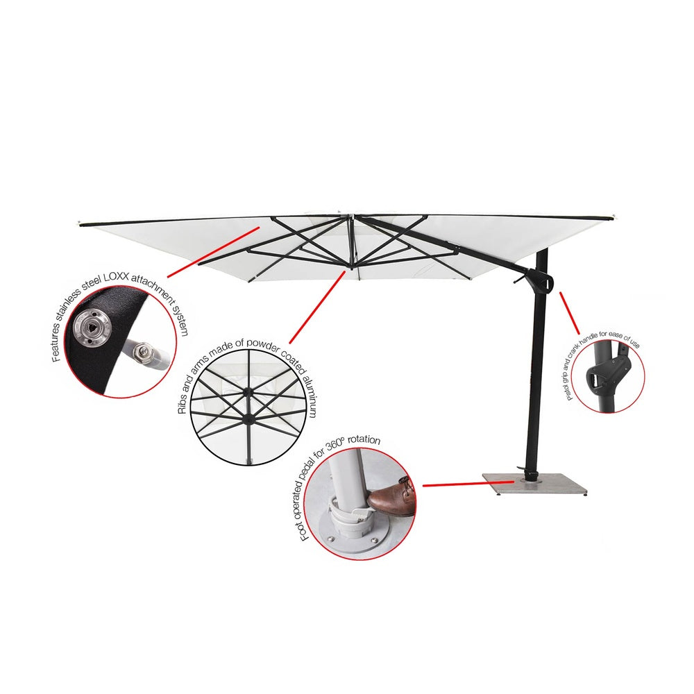 Woodline Pavone 10 ft square product reference — PA30SA(GH) — Bradley Terrace source