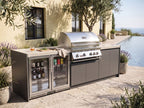 Whistler 102-Inch 4-Burner Gas Grill Island with Infrared Rear Burner, Refrigerator, and Rotisserie Kit