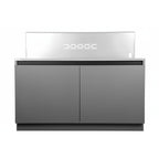 Whistler 110-Inch 5-Burner Gas Grill Island with Infrared Rear Burner, Refrigerator, Double Side Burner, and Rotisserie Kit - Black Stainless