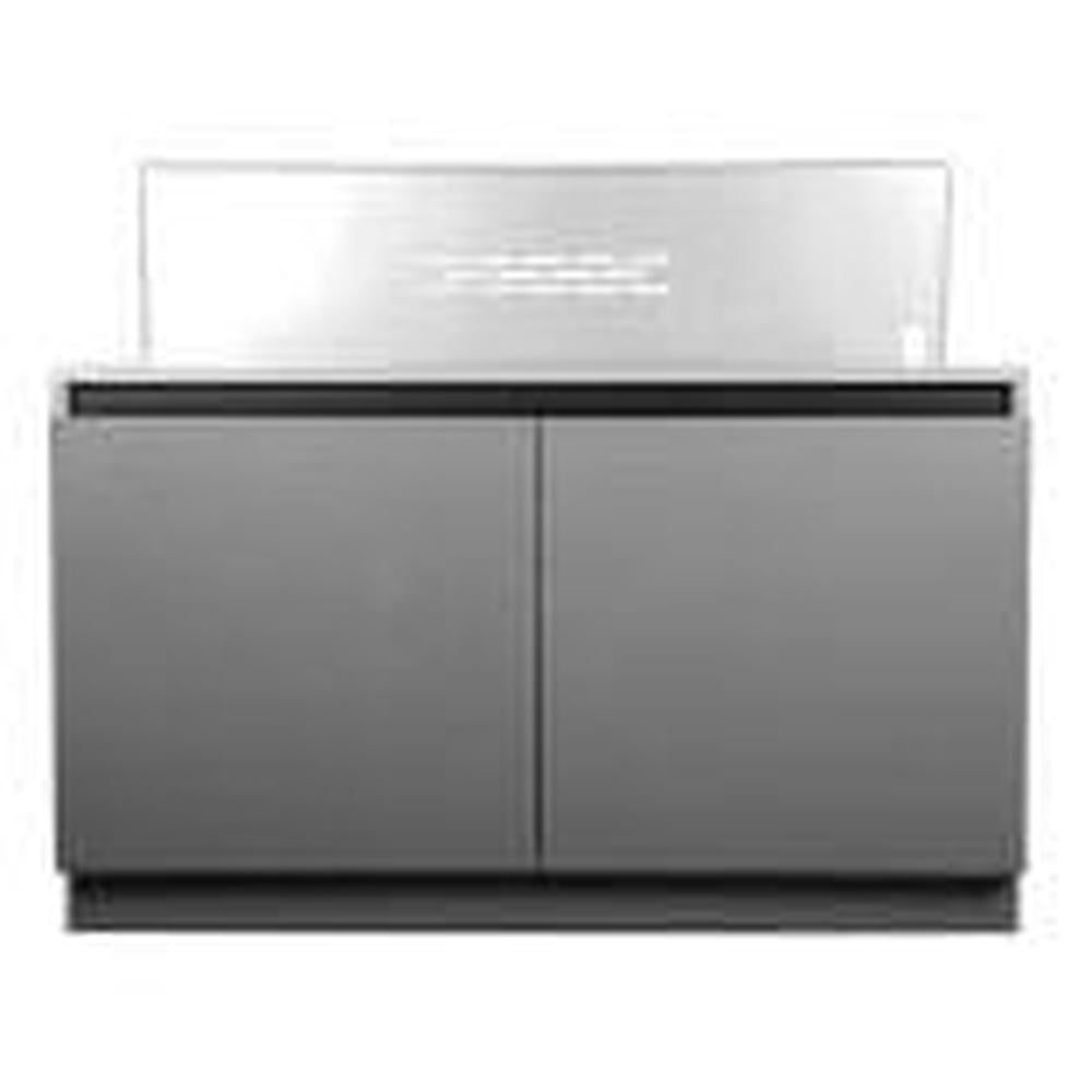 Whistler 104-Inch 5-Burner Gas Grill Island with Infrared Rear Burner, Sink, Double Side Burner and Rotisserie Kit - Black Stainless