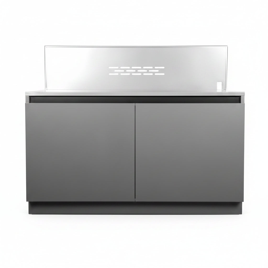 Whistler 110-Inch 5-Burner Gas Grill Island with Infrared Rear Burner, Refrigerator, Sink, and Rotisserie Kit