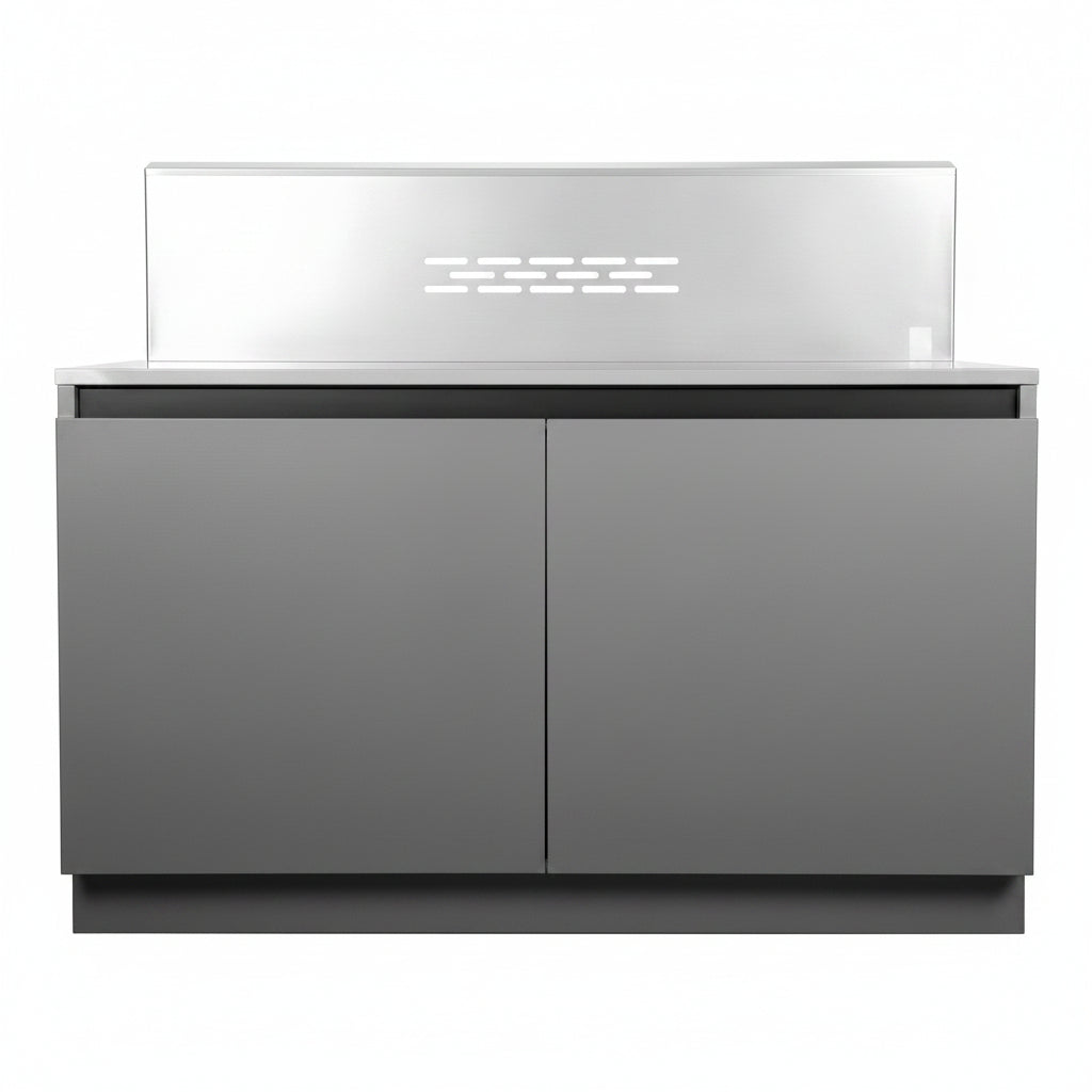 Whistler 102 x 28-Inch 4-Burner Gas Grill Island with Infrared Rear Burner, Refrigerator, Double Side Burner, and Rotisserie Kit
