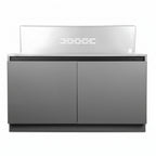 Whistler 102-Inch Stainless Steel Gas Grill Island with Infrared Rear Burner, Refrigerator, Sink, and Rotisserie Kit