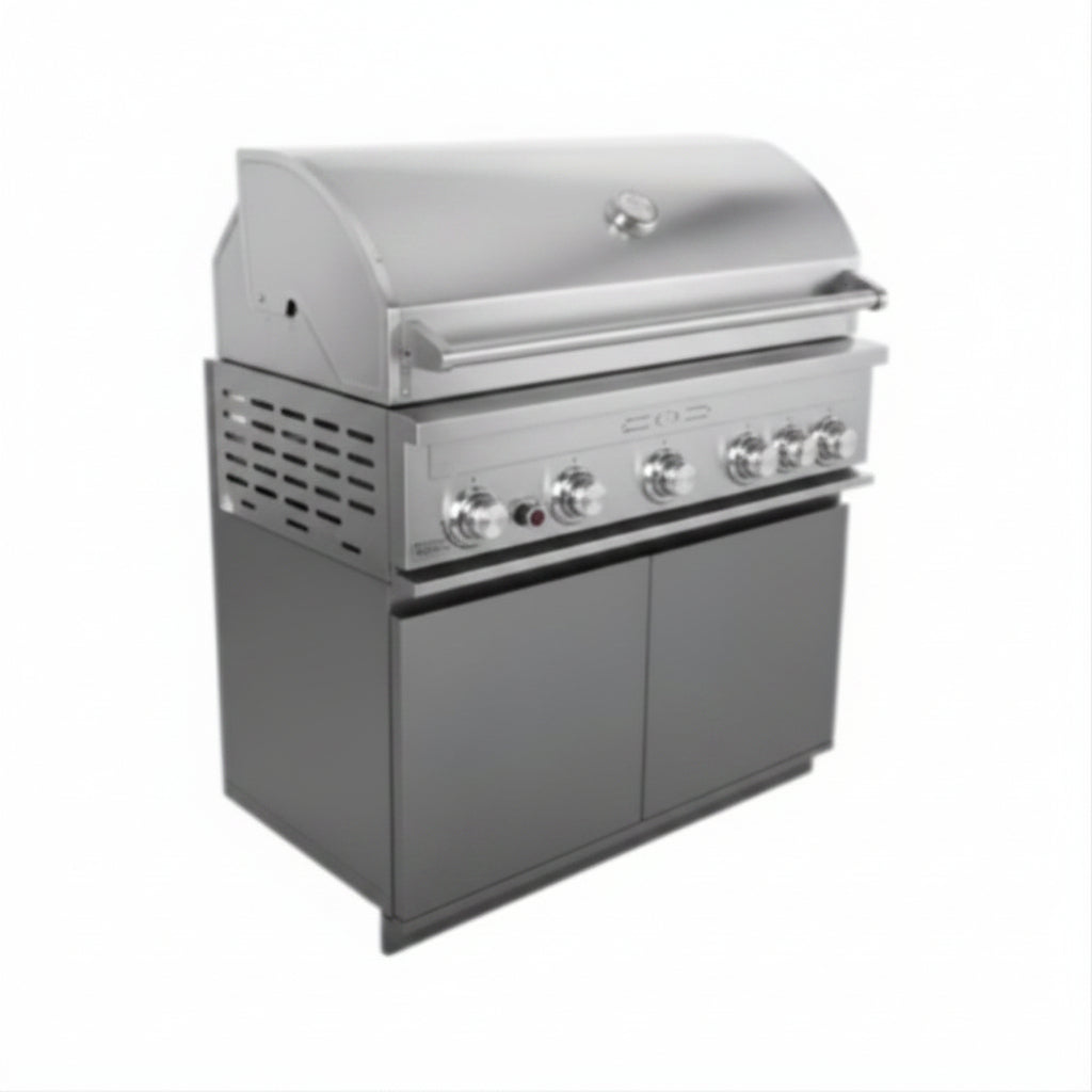 Whistler 140 x 92-Inch 5-Burner Gas Grill Island - Stainless Steel
