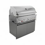 Whistler 42-Inch 5-Burner Gas Grill on Stainless Steel Cabinet with Rear Infrared Burner, Grill Lights, Rotisserie Kit & Cover