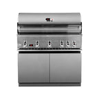 Whistler 42-Inch 5-Burner Gas Grill on Stainless Steel Cabinet with Rear Infrared Burner, Grill Lights, Rotisserie Kit & Cover