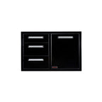 Whistler Black Series Triple Drawer & Trash Can Combo - centered product image