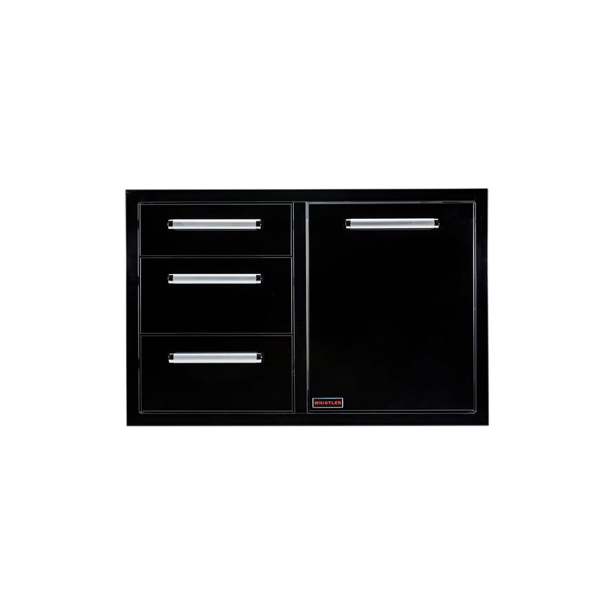 Whistler Black Series Triple Drawer & Trash Can Combo - centered product image