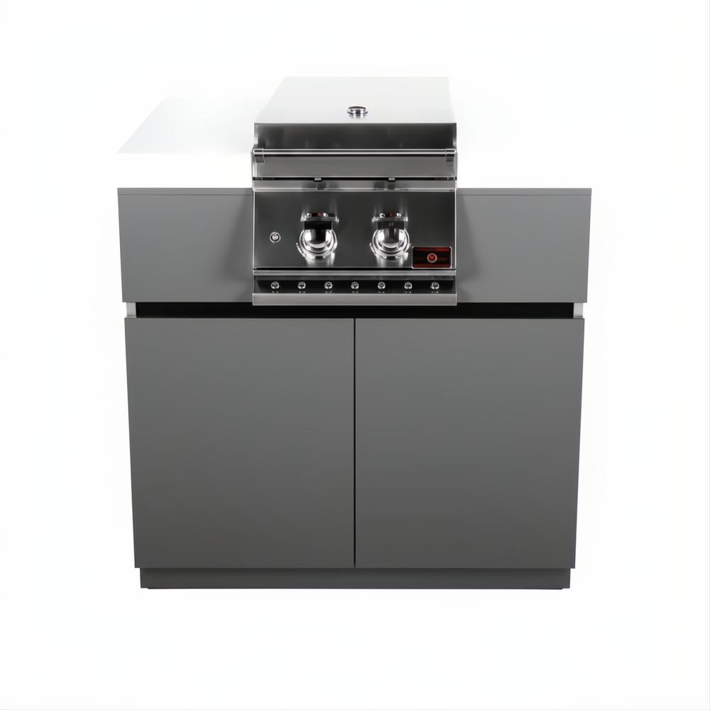 Whistler 132 x 92-Inch 4-Burner Gas Grill Island - Stainless Steel