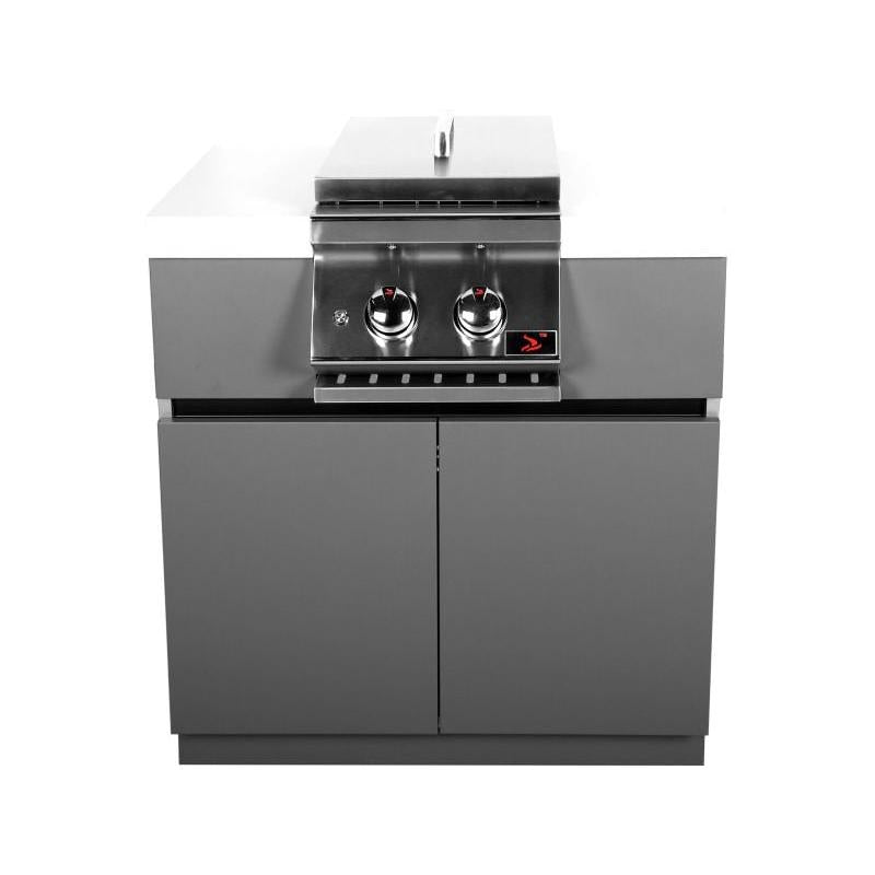 Whistler 31-Inch Stainless Steel Side Burner Cabinet with Gas Double Side Burner