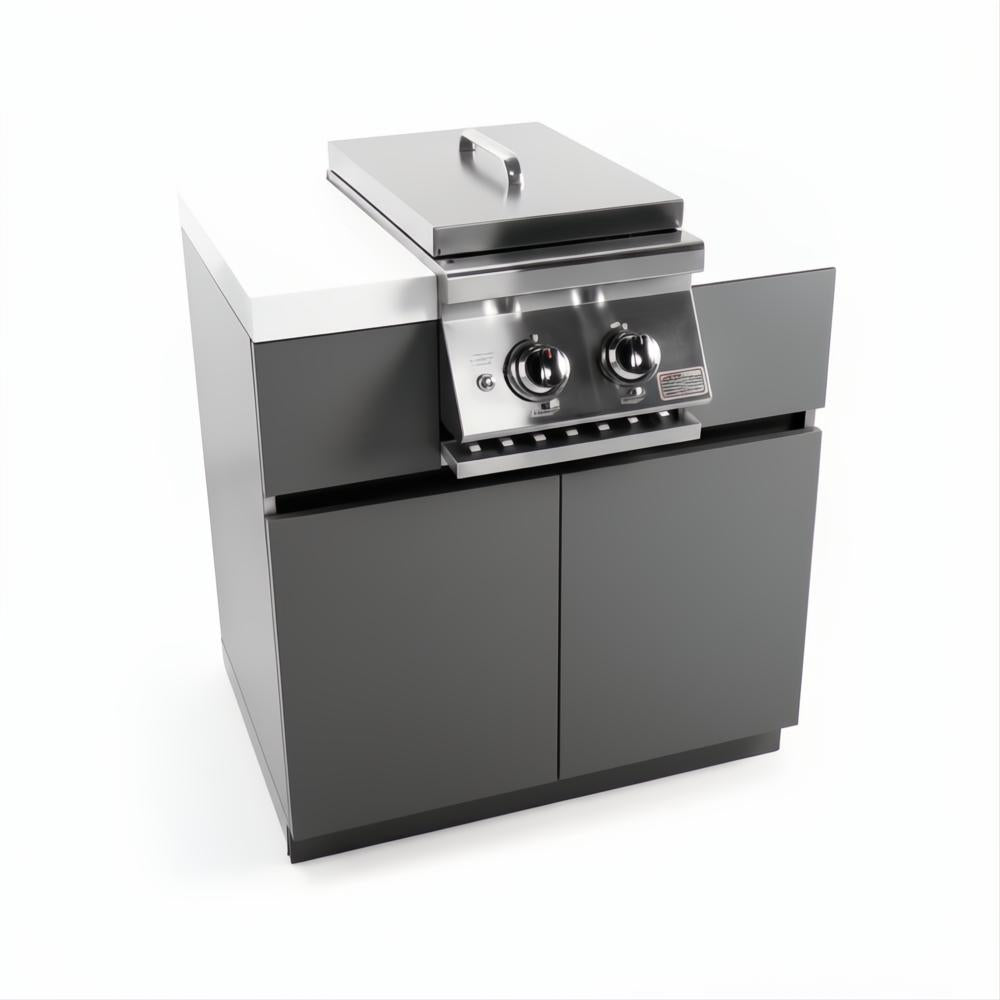 Whistler 132 x 92-Inch 4-Burner Gas Grill Island - Stainless Steel