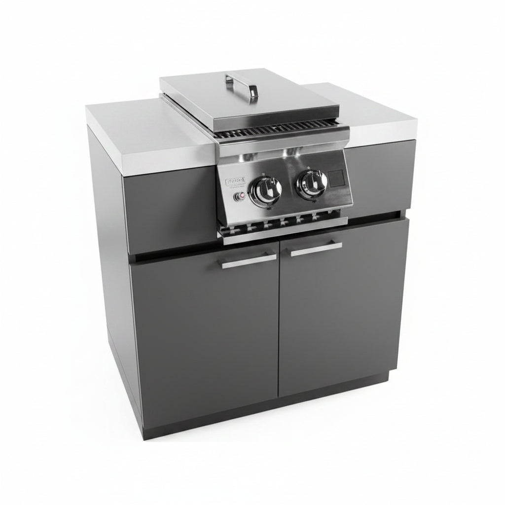 Whistler 132 x 61-Inch 4-Burner Gas Grill Island - Stainless Steel