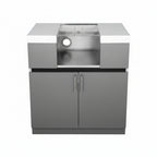Whistler 102 x 28-Inch 4-Burner Gas Grill Island with Infrared Rear Burner, Refrigerator, Double Side Burner, and Rotisserie Kit