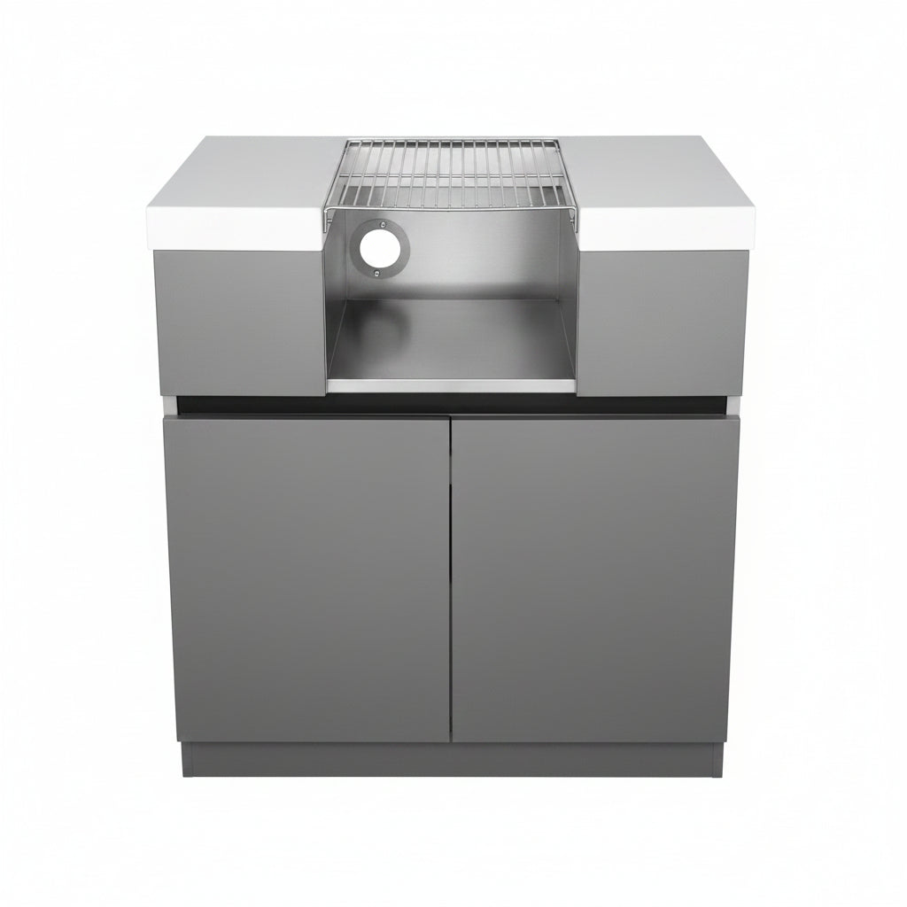 Whistler 31-Inch Stainless Steel Side Burner Cabinet with Gas Double Side Burner