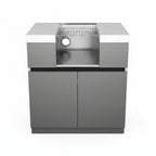 Whistler 31-Inch Stainless Steel Side Burner Cabinet with Gas Double Side Burner - Black Stainless