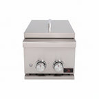 Whistler 13-Inch Built-In Gas Prime Double Side Burner with Lid