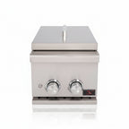 Whistler 110-Inch 5-Burner Gas Grill Island with Infrared Rear Burner, Refrigerator, and Rotisserie Kit
