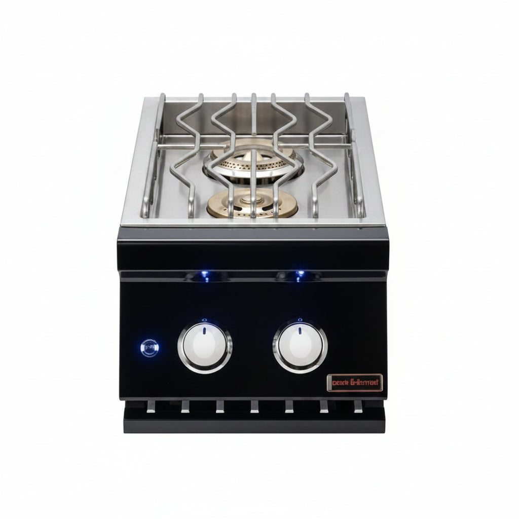 Whistler 132 x 92-Inch 4-Burner Gas Grill Island - Black Stainless Steel