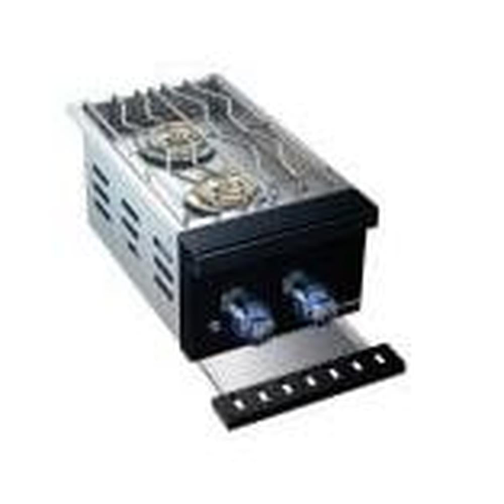 Whistler 13-Inch Built-In Gas Prime Double Side Burner with Lid - Black Stainless Steel