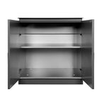 Whistler 104-Inch 5-Burner Gas Grill Island with Infrared Rear Burner, Sink, and Rotisserie Kit