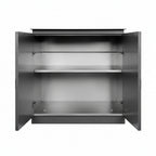 Whistler 104-Inch 5-Burner Gas Grill Island with Infrared Rear Burner, Double Side Burner, and Rotisserie Kit - Black Stainless