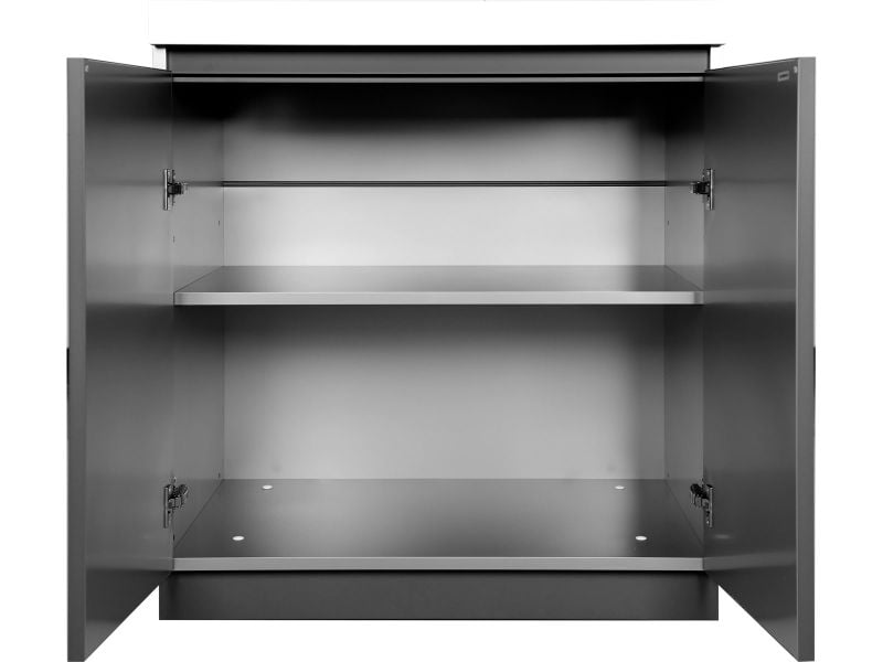 Whistler 102-Inch 4-Burner Gas Grill Island with Infrared Rear Burner, Refrigerator, and Rotisserie Kit