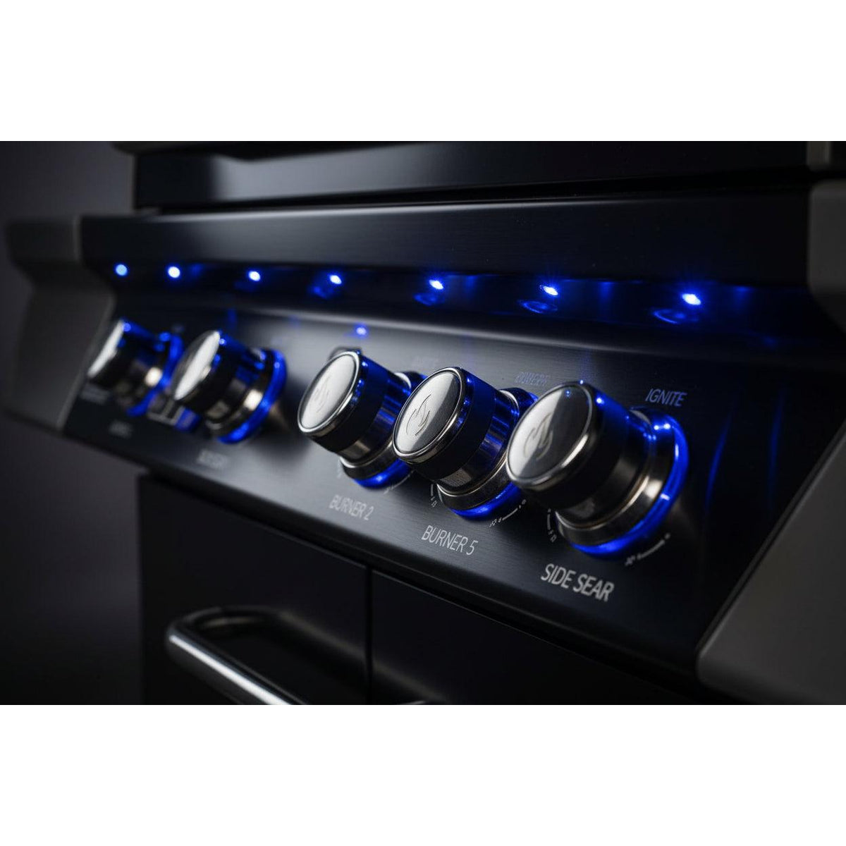 Whistler 34-Inch 4-Burner Built-In Gas Grill with Rear Infrared Burner, Grill Lights, Rotisserie Kit & Cover - Black Stainless