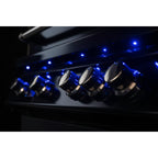 Whistler 104-Inch 5-Burner Gas Grill Island with Infrared Rear Burner, Double Side Burner, and Rotisserie Kit - Black Stainless