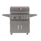 Whistler 34-Inch 4-Burner Gas Grill with Rear Infrared Burner, Grill Lights, Rotisserie Kit & Cover