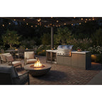 Whistler 110-Inch 5-Burner Gas Grill Island with Infrared Rear Burner and Refrigerator