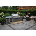 Whistler 110-Inch 5-Burner Gas Grill Island with Infrared Rear Burner, Refrigerator, and Rotisserie Kit