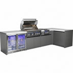 Whistler 132 x 61-Inch 4-Burner Gas Grill Island - Stainless Steel