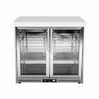 Whistler 110-Inch 5-Burner Gas Grill Island with Infrared Rear Burner, Refrigerator, Sink, and Rotisserie Kit - Black Stainless