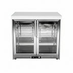 Whistler 110-Inch 5-Burner Gas Grill Island with Infrared Rear Burner, Refrigerator, and Rotisserie Kit - Black Stainless