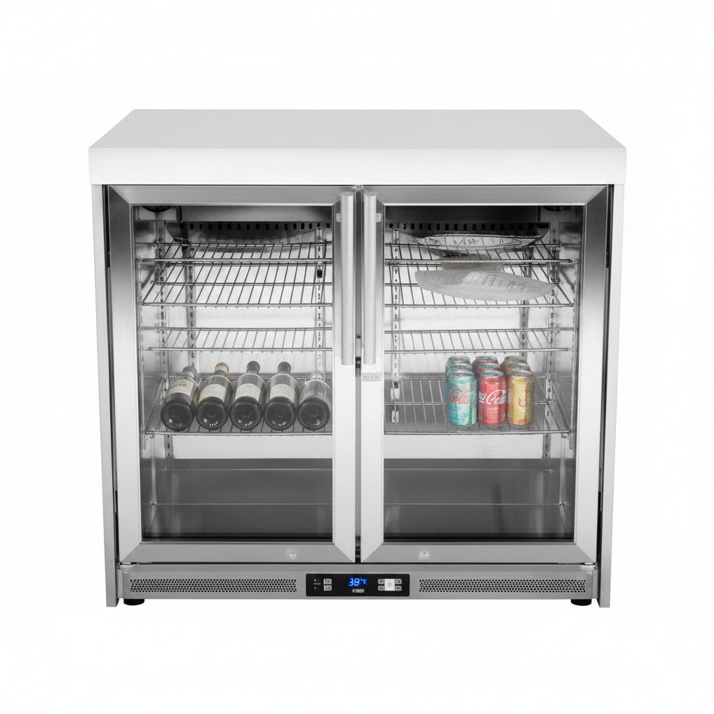 Whistler 102-Inch Stainless Steel Gas Grill Island with Infrared Rear Burner, Refrigerator, Sink, and Rotisserie Kit