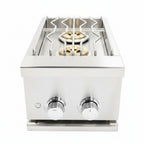 Whistler 110-Inch 5-Burner Gas Grill Island with Infrared Rear Burner, Refrigerator, and Rotisserie Kit