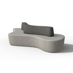 Wausau Tile ZB.FI.04 Fiord Bench with Backrest official product image