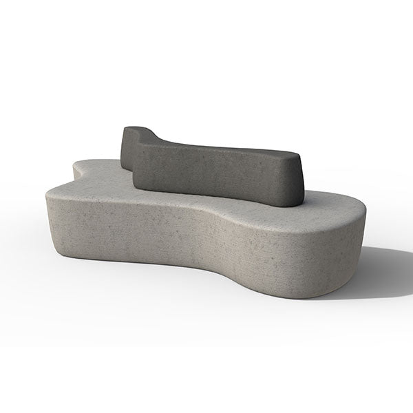 Wausau Tile ZB.FI.04 Fiord Bench with Backrest official product image