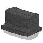 Wausau Tile ZB.PL.02 Playground Curved Concrete Bench official product image