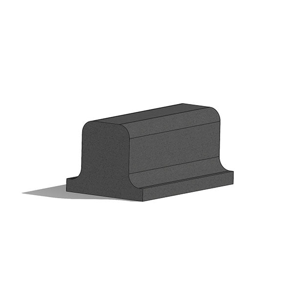 Wausau Tile ZB.PL.04 Playground Straight Concrete Bench official product image