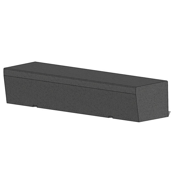 Wausau Tile ZB.PR.01 Parlement Straight Concrete Bench official product image